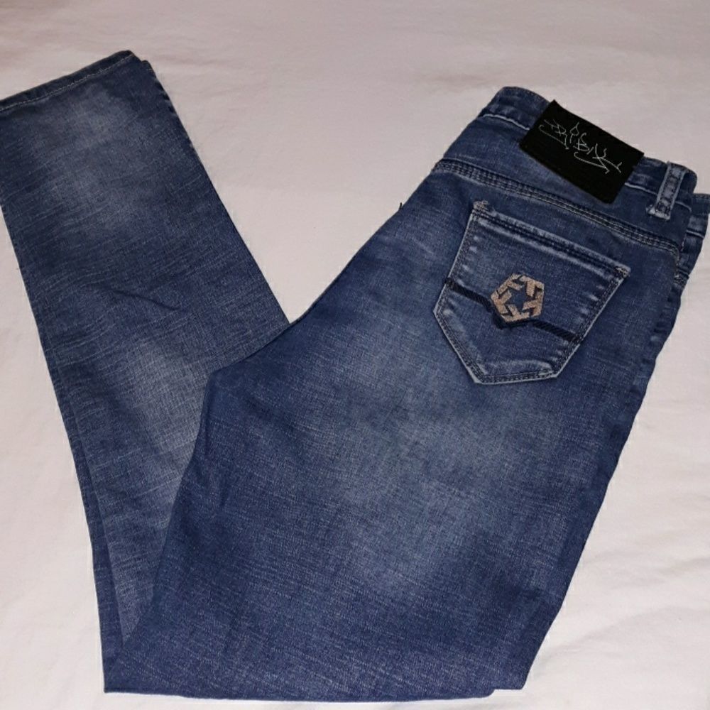 Tribal Mom Jeans Embroidered Designs 27 High Waist